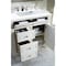 James Martin Vanities Bristol 36in Single Vanity, Bright White w/ 3 CM White Zeus Quartz Top 157-V36-BW-3WZ - alternate 2